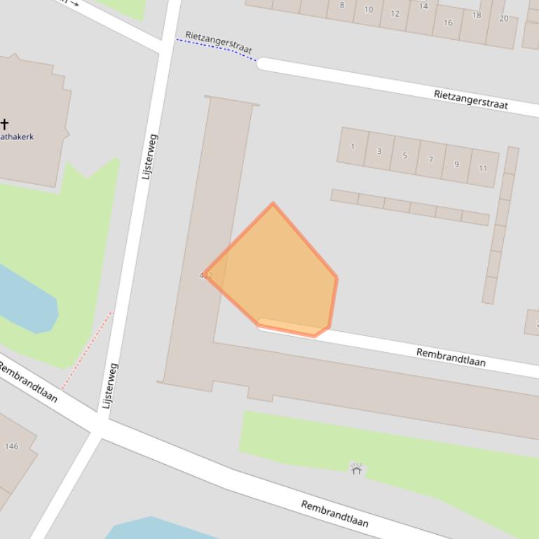 Kaart van postcodegebied 3362AR.