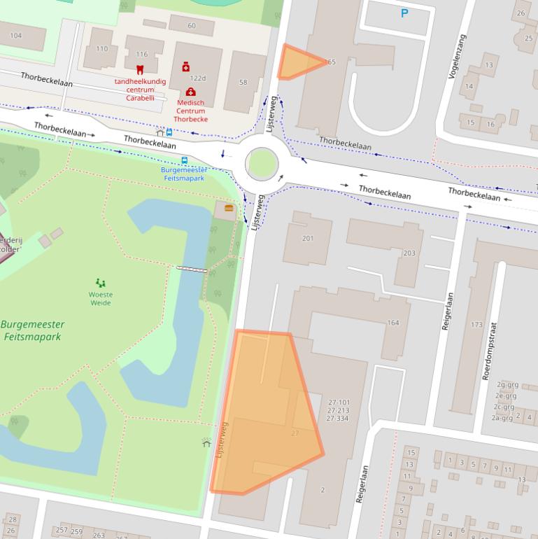 Kaart van postcodegebied 3362BG.