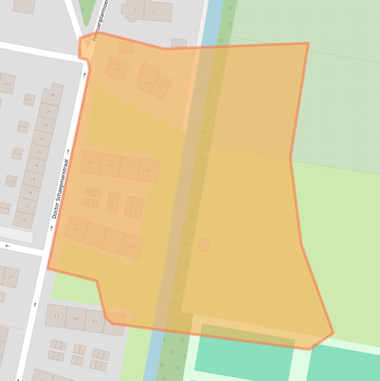 Kaart van postcodegebied 3362CM.