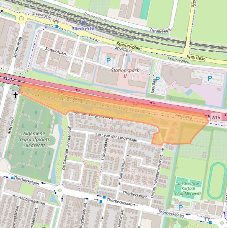 Kaart van postcodegebied 3362CP.