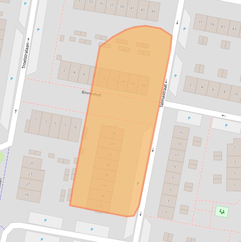 Kaart van postcodegebied 3362CV.