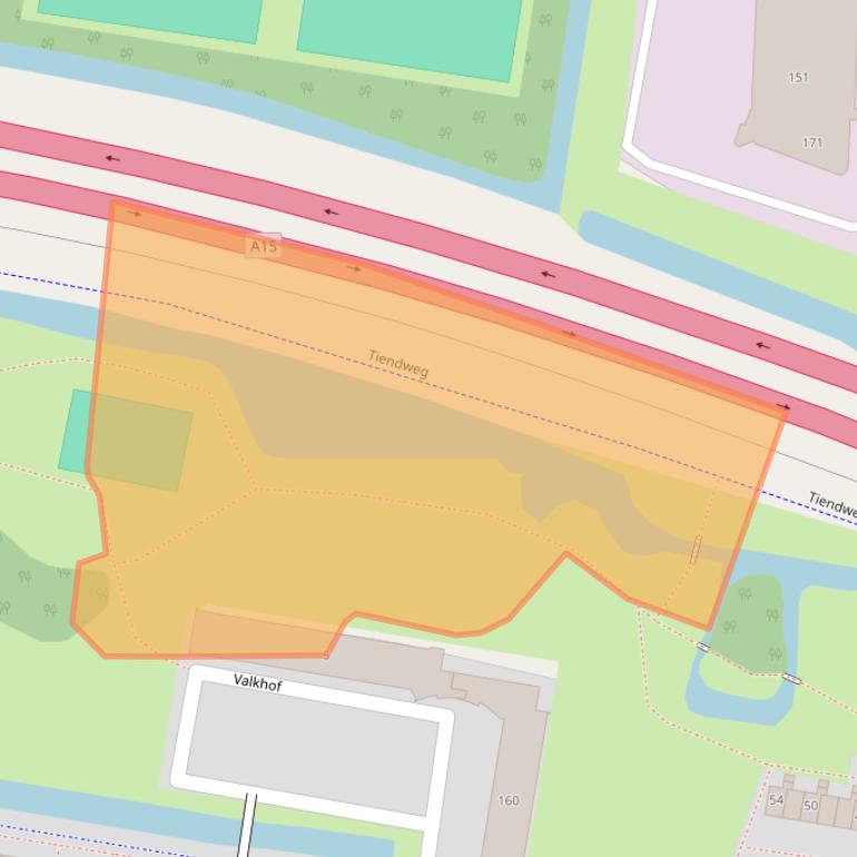 Kaart van postcodegebied 3362GA.