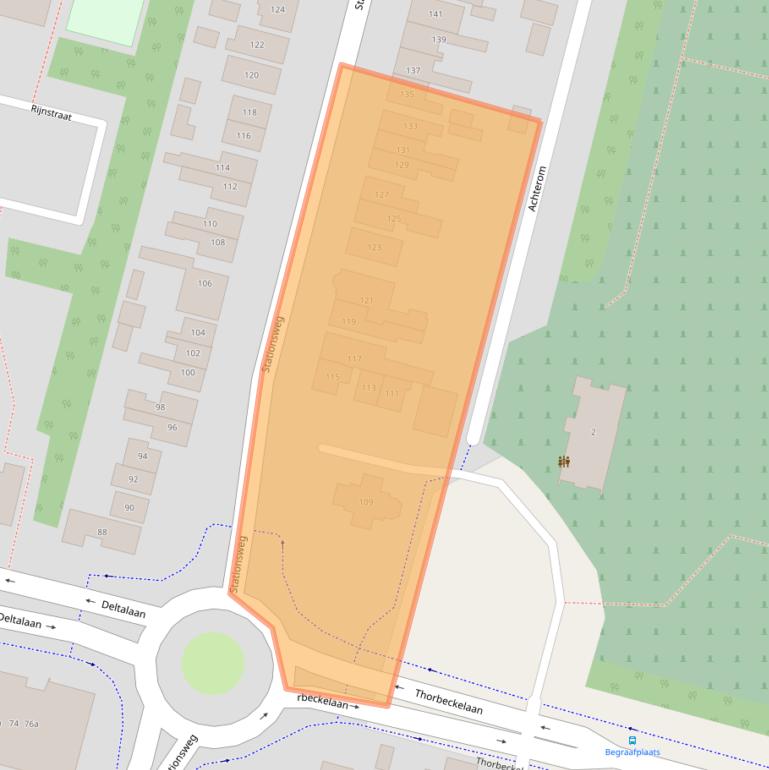 Kaart van postcodegebied 3362HC.