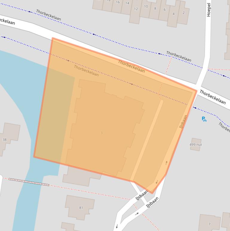 Kaart van postcodegebied 3362KA.