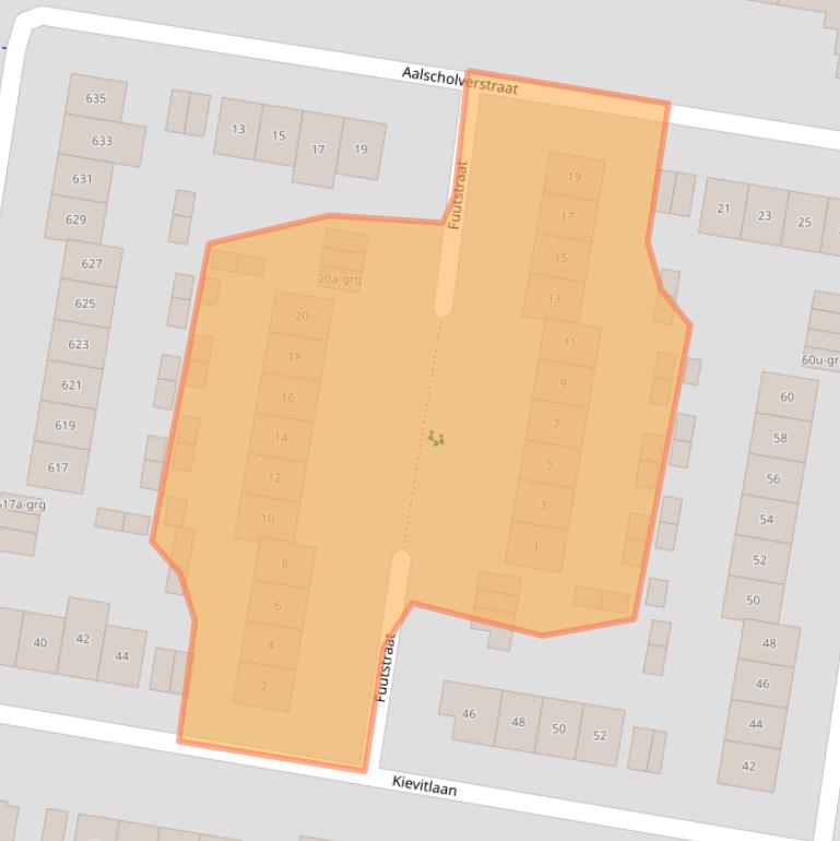 Kaart van postcodegebied 3362NC.