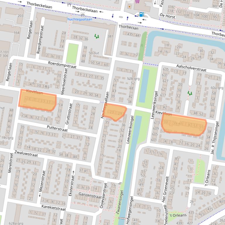 Kaart van postcodegebied 3362NE.