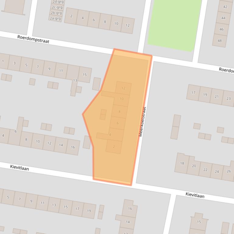 Kaart van postcodegebied 3362PB.