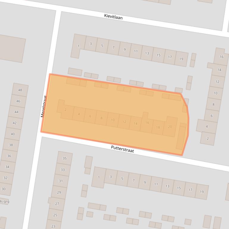 Kaart van postcodegebied 3362PD.