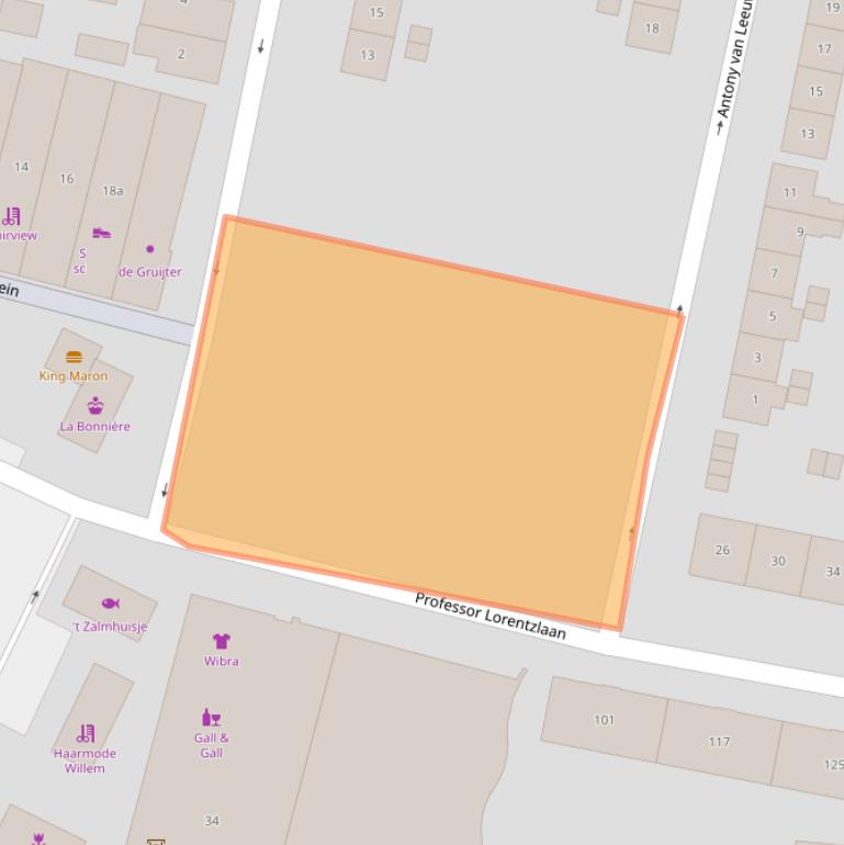 Kaart van postcodegebied 3362SJ.