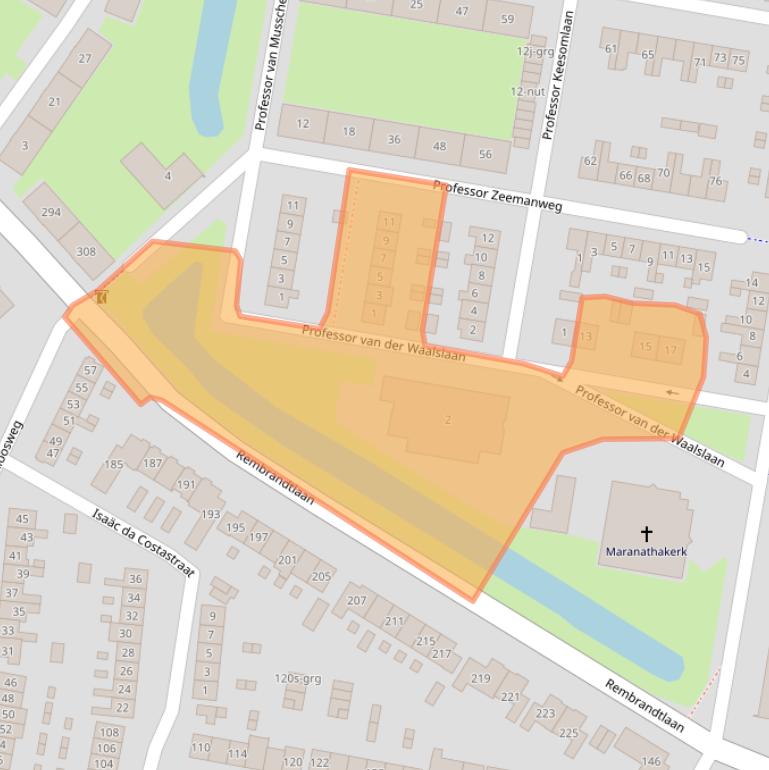 Kaart van postcodegebied 3362SP.