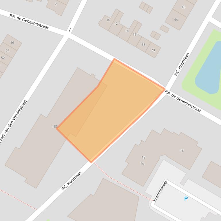 Kaart van postcodegebied 3362TL.