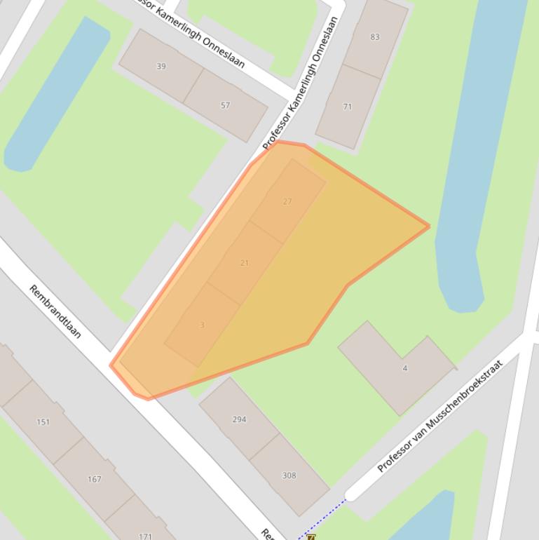 Kaart van postcodegebied 3362VC.