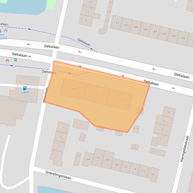 Kaart van postcodegebied 3363AE.