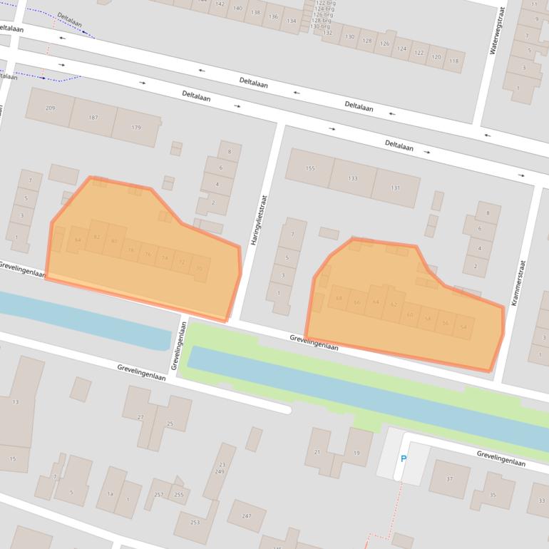 Kaart van postcodegebied 3363CB.