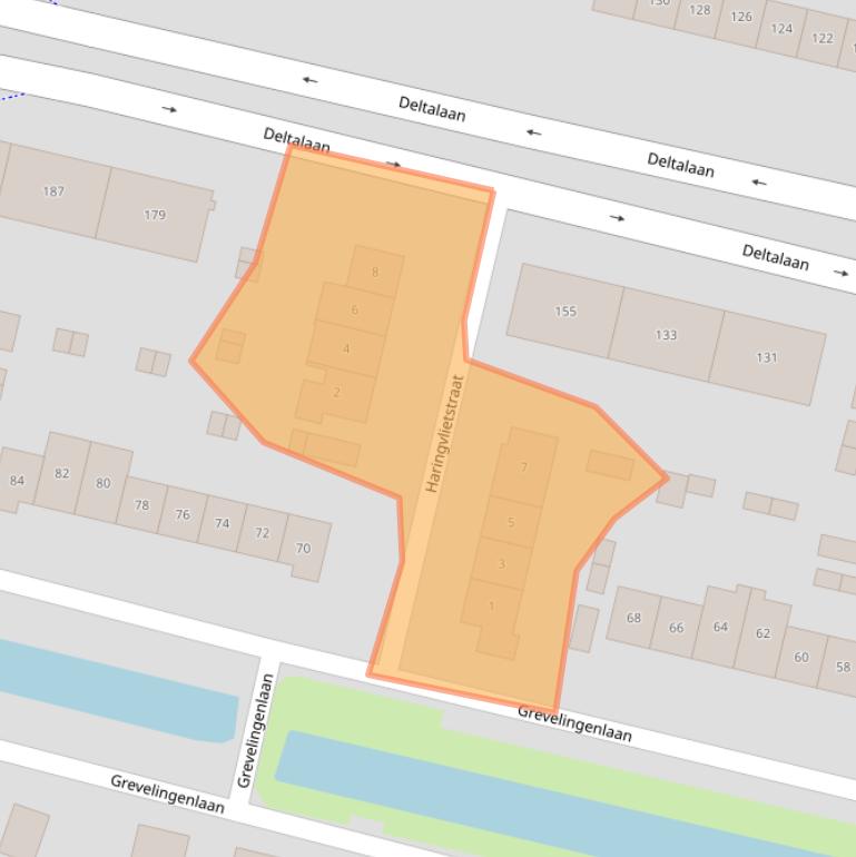 Kaart van postcodegebied 3363CC.