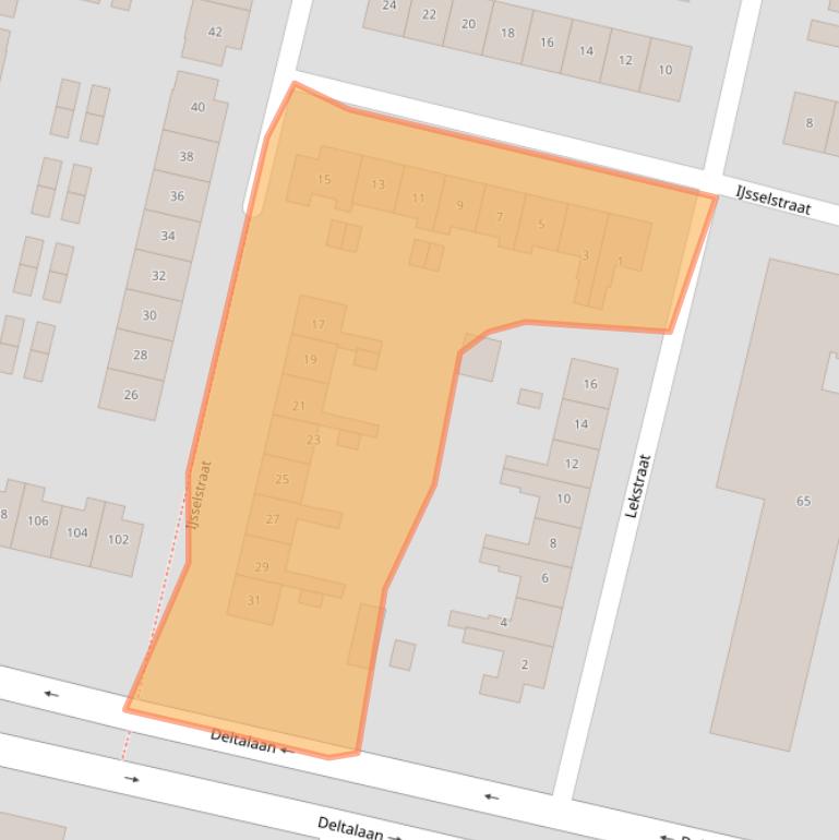 Kaart van postcodegebied 3363CV.