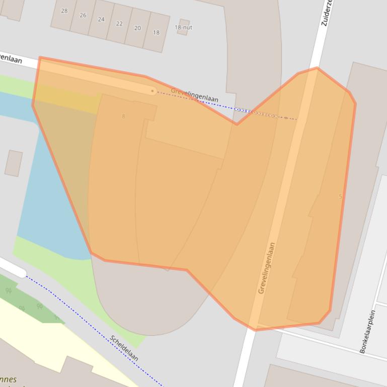 Kaart van postcodegebied 3363CZ.