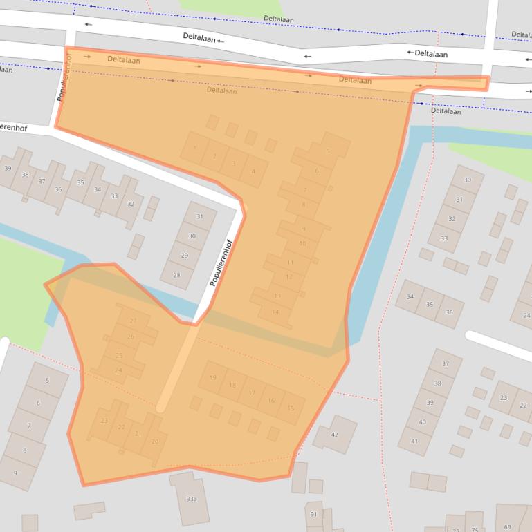 Kaart van postcodegebied 3363HK.