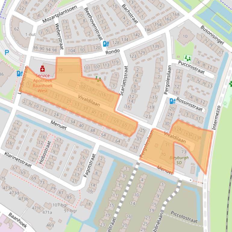 Kaart van postcodegebied 3363KG.