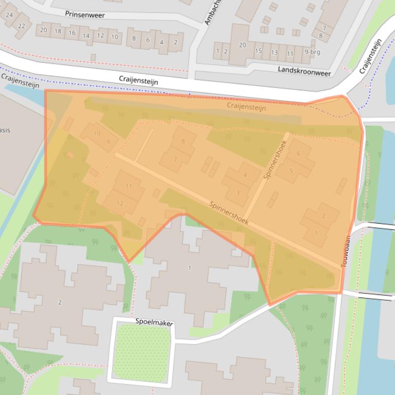 Kaart van postcodegebied 3363WC.