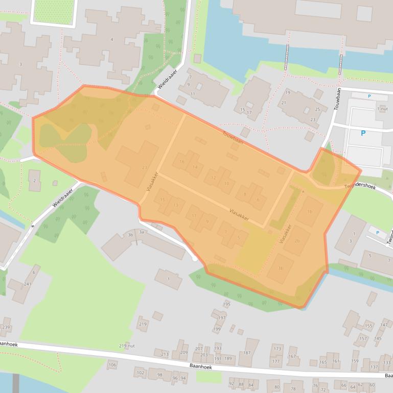 Kaart van postcodegebied 3363WE.