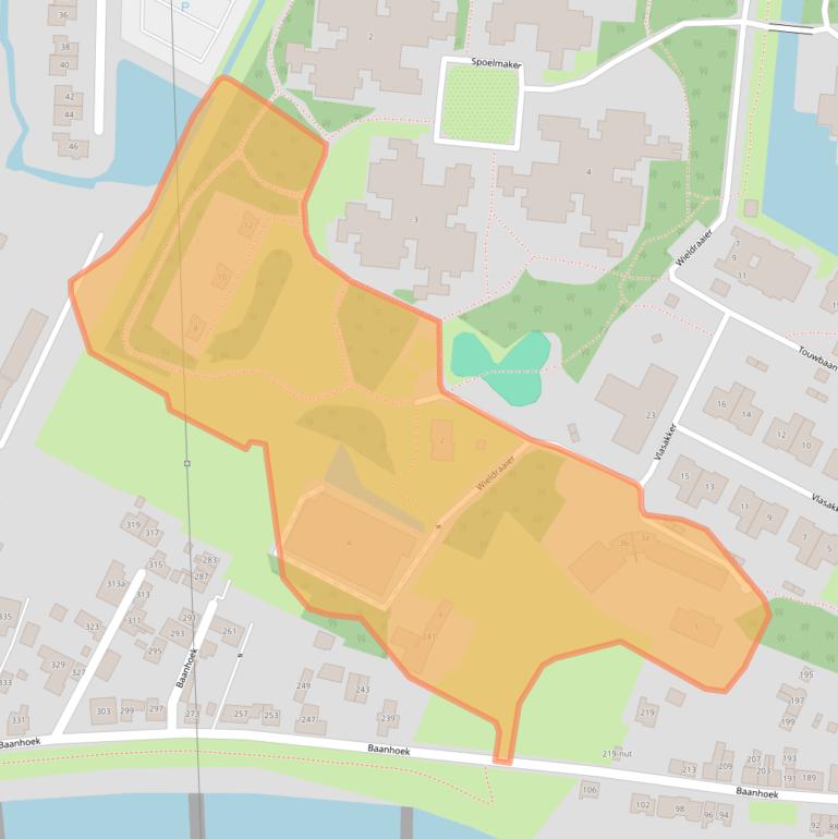 Kaart van postcodegebied 3363WG.