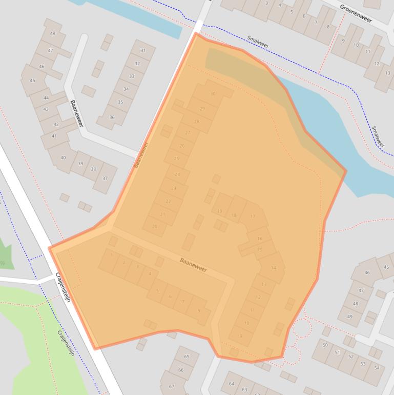 Kaart van postcodegebied 3363XA.