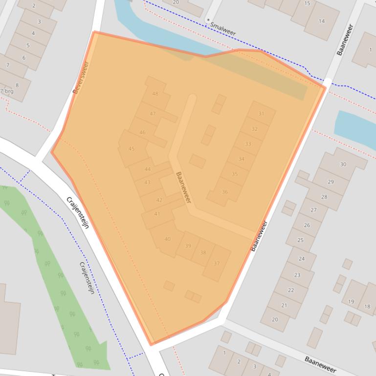 Kaart van postcodegebied 3363XB.