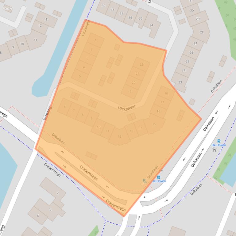 Kaart van postcodegebied 3363XK.