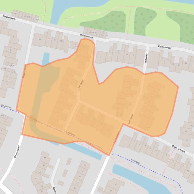 Kaart van postcodegebied 3363XN.