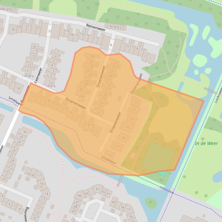 Kaart van postcodegebied 3363XP.