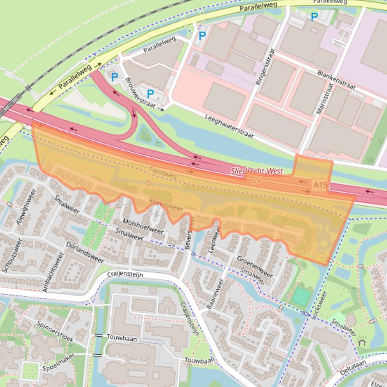 Kaart van postcodegebied 3363XR.