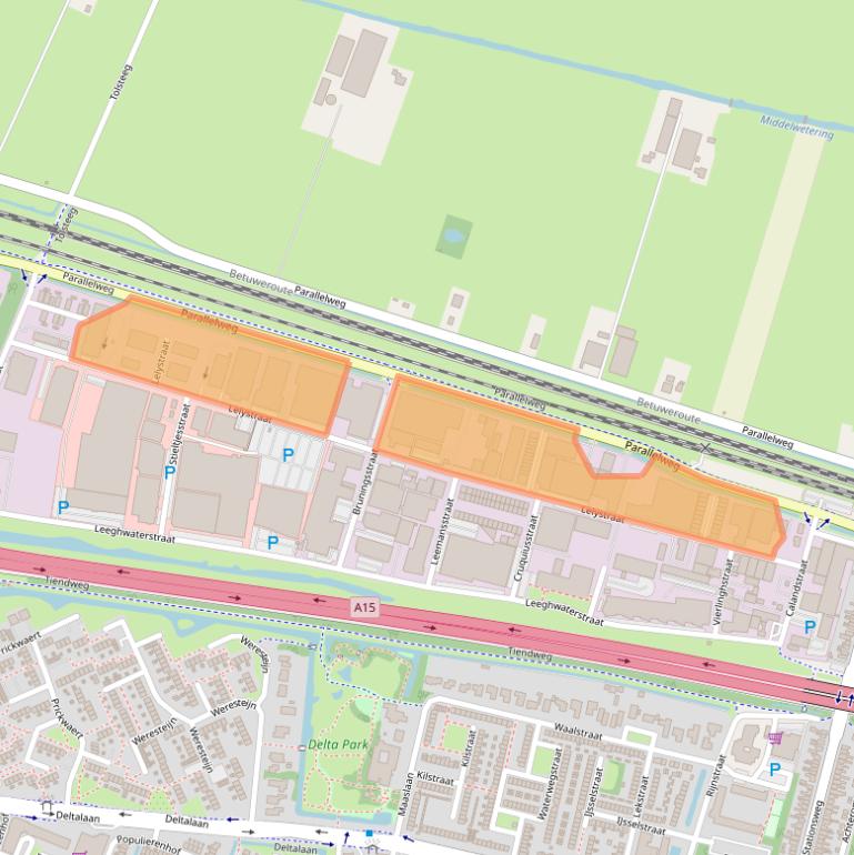 Kaart van postcodegebied 3364AH.