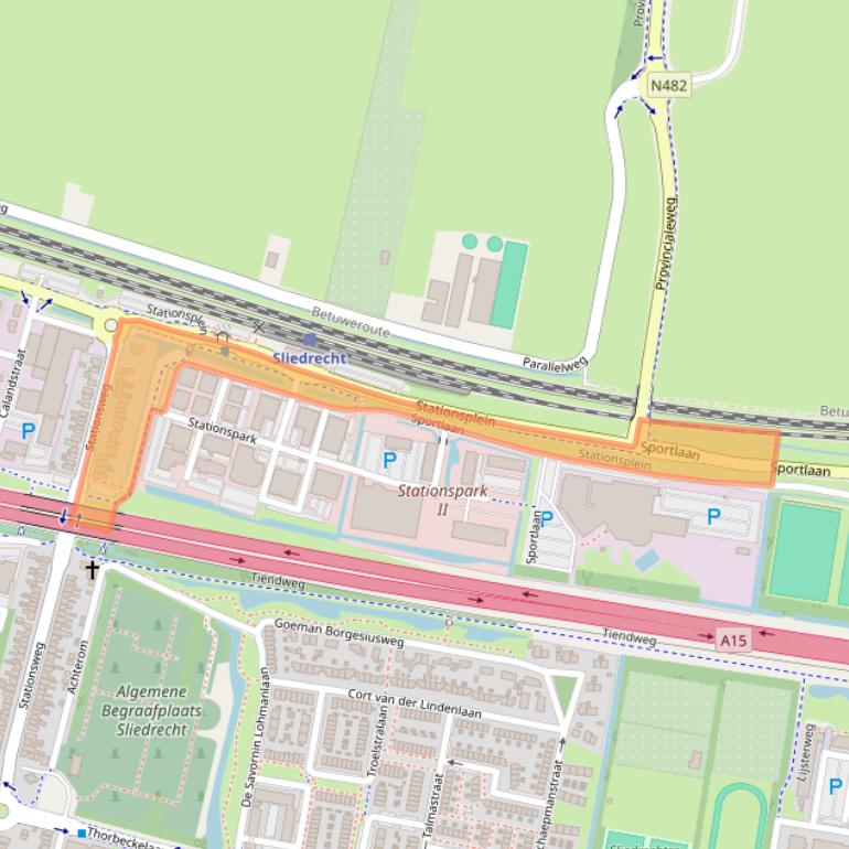 Kaart van postcodegebied 3364AN.