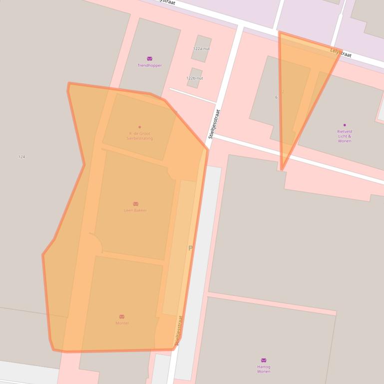 Kaart van postcodegebied 3364AR.
