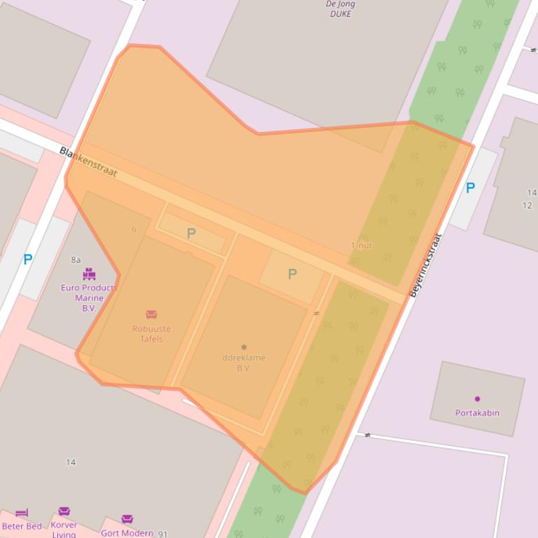 Kaart van postcodegebied 3364BB.