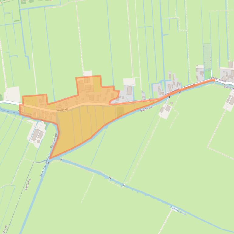 Kaart van postcodegebied 3366BM.