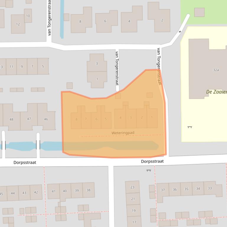 Kaart van postcodegebied 3366BS.