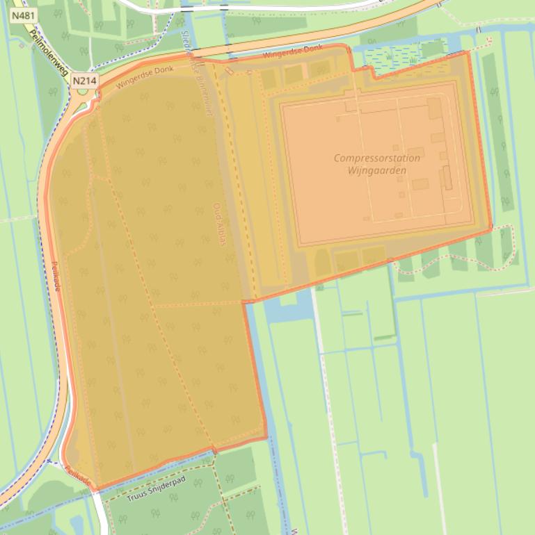 Kaart van postcodegebied 3366BT.