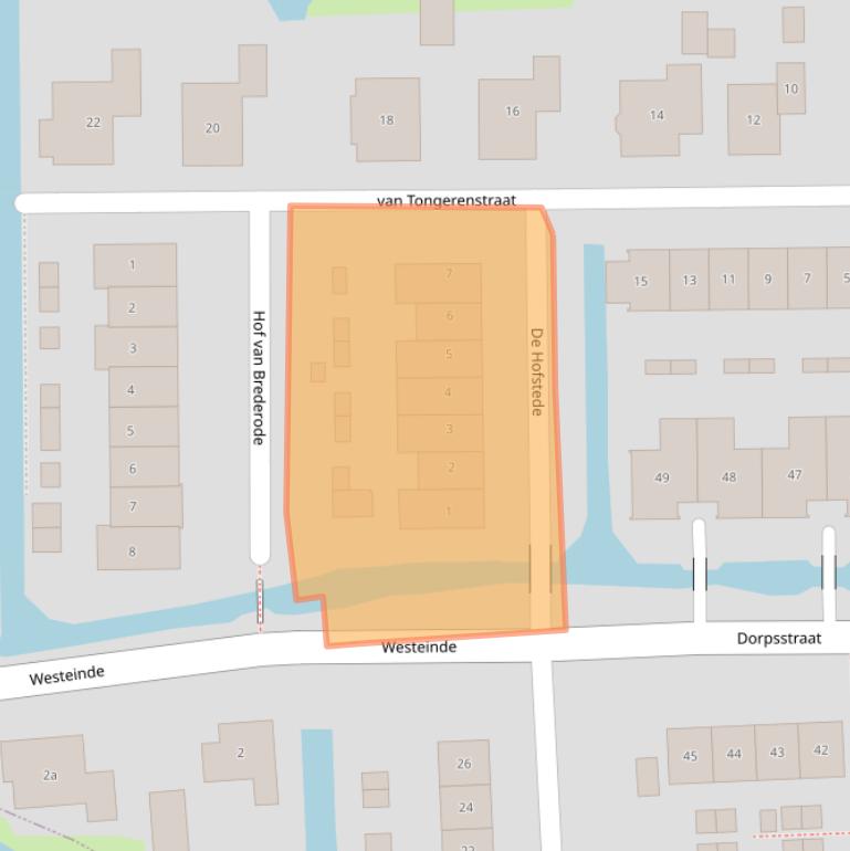 Kaart van postcodegebied 3366BV.