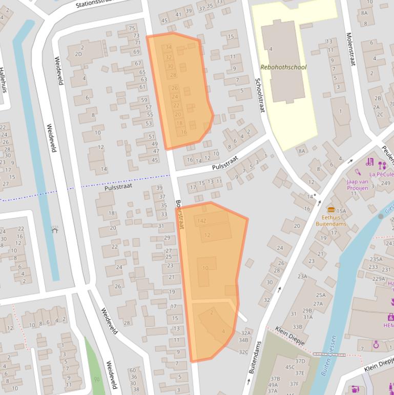 Kaart van postcodegebied 3371AB.