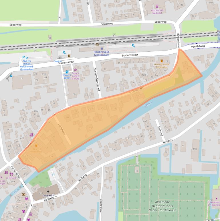 Kaart van postcodegebied 3371AC.