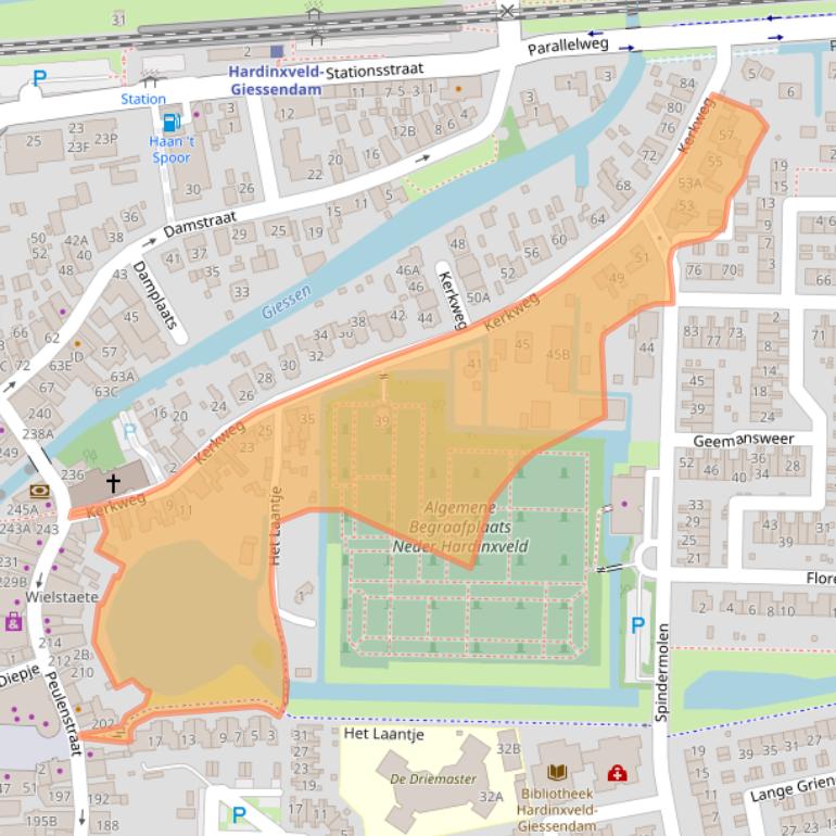 Kaart van postcodegebied 3371AE.