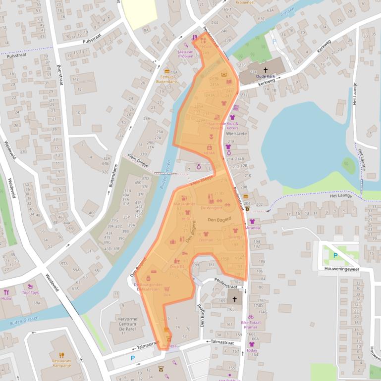 Kaart van postcodegebied 3371AM.