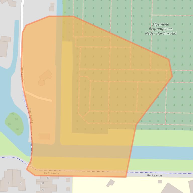 Kaart van postcodegebied 3371AZ.