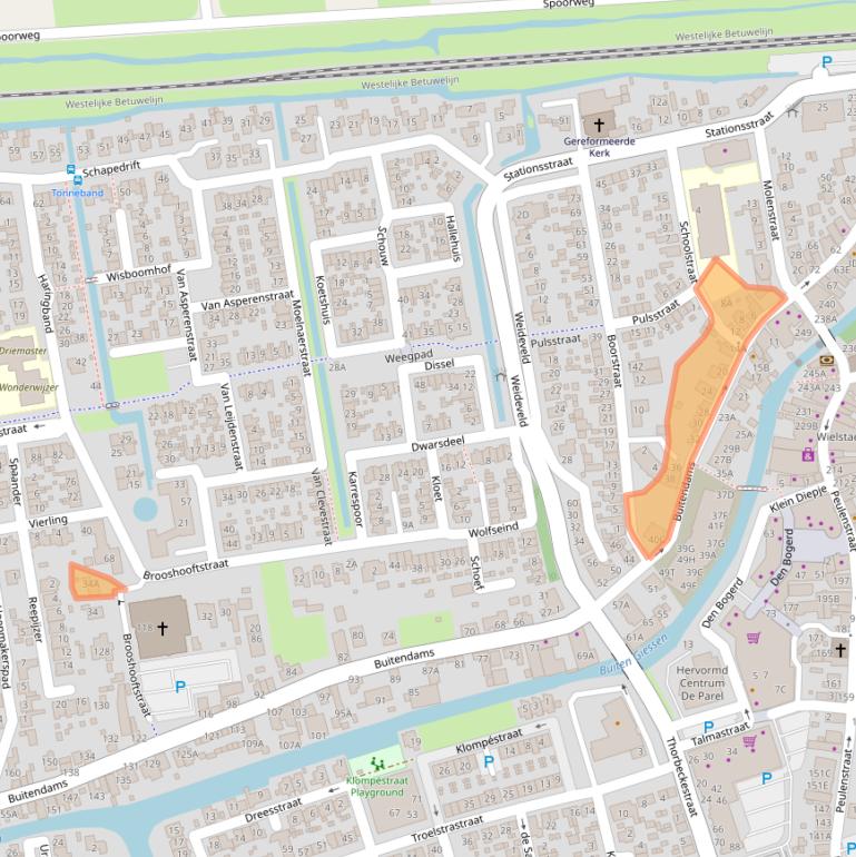 Kaart van postcodegebied 3371BL.