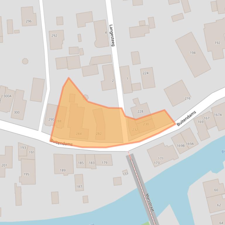 Kaart van postcodegebied 3371BR.