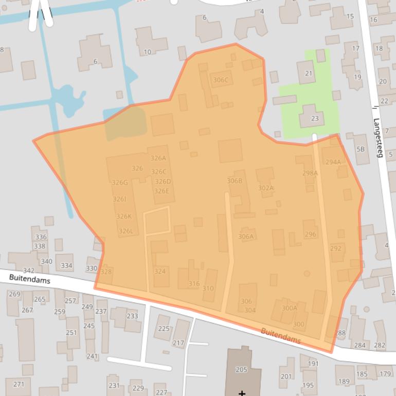 Kaart van postcodegebied 3371BS.