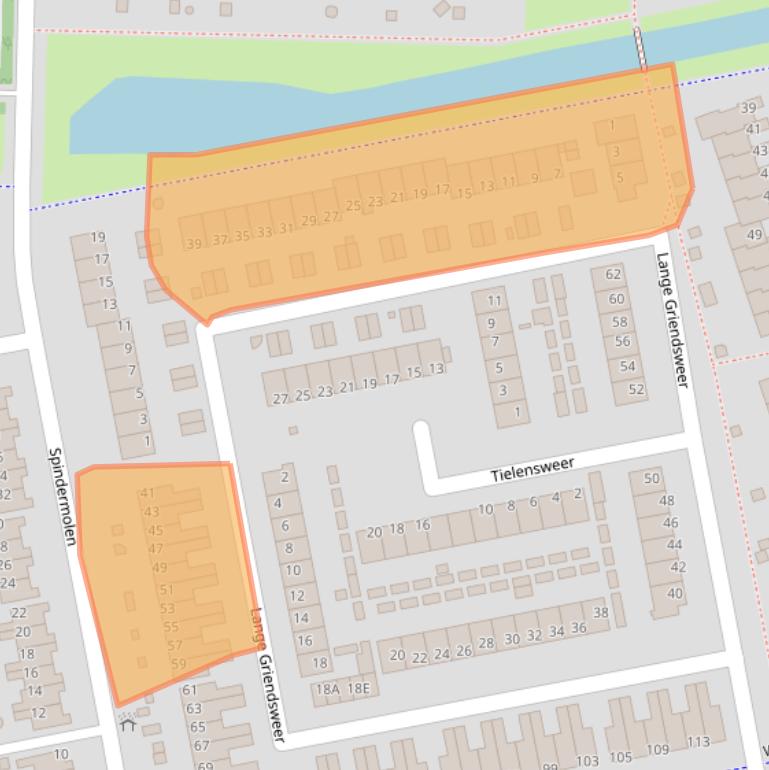 Kaart van postcodegebied 3371CE.