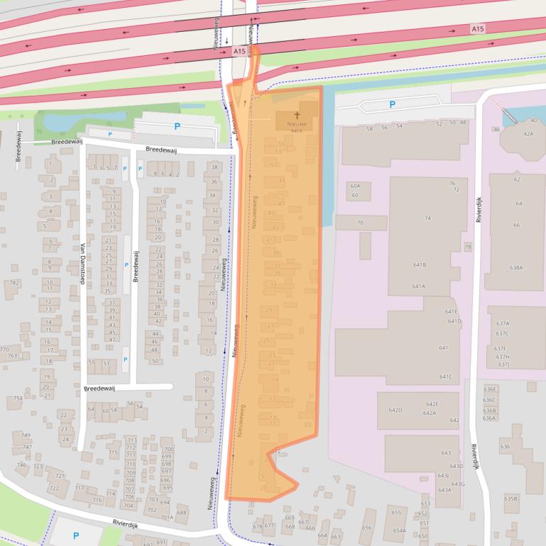 Kaart van postcodegebied 3371CJ.